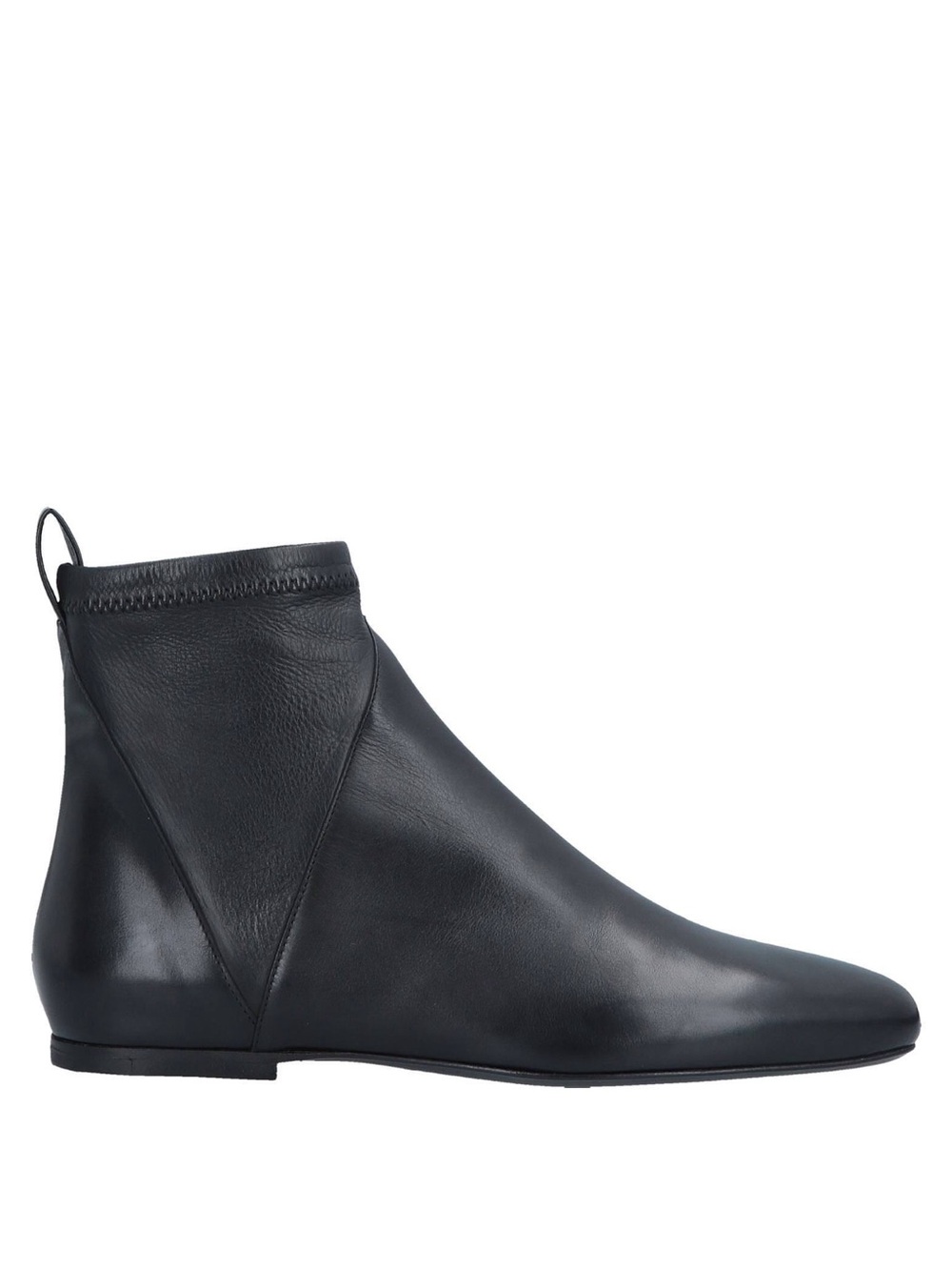 Women’s Black Leather Slim Ankle Boots